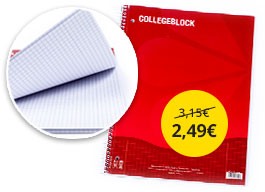 Špirálový blok College A4