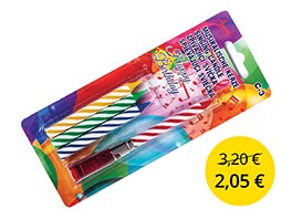 Spievajúce sviečky na tortu