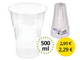 BIO Plastový pohár 500ml