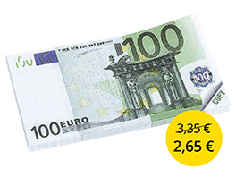 Poznámkový blok 100 EUR